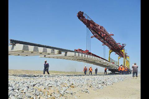 Work is underway to build a 31·7 km railway branch from Urgench to Khiva (Photo: UTY).
